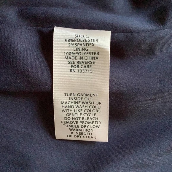 NWT Nanette Lepore • Fit & Flare Cocktail Mini Dress in Navy, Sleeveless, Size 2 - Picture 7 of 7